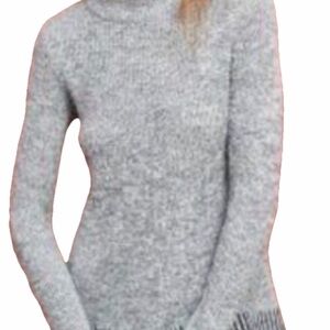 ROSIE NEIRA Anthropologie Greystone Mock Neck Tunic Sweater Size Large